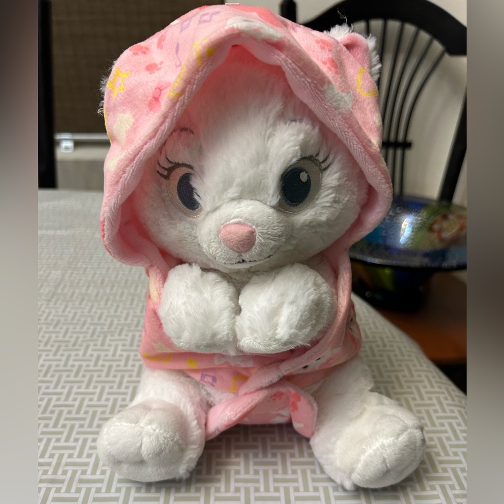 Girl’s Marie Plush in Swaddle The Aristocats - Disney Babies 10” Stuffed Animal